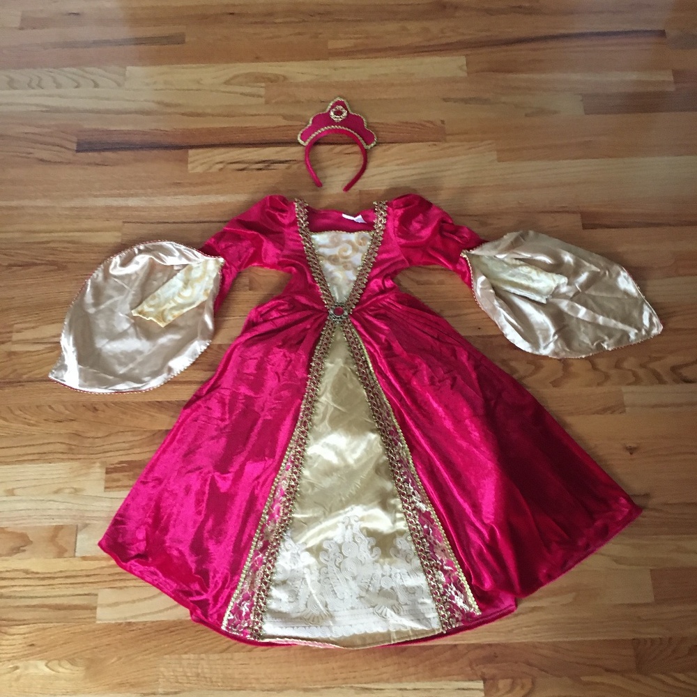 Red Queen Princess Ballgown Costume, Size 4